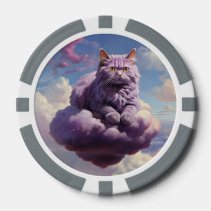 Lot De Jeton De Poker Chips de poche Lucky pour Amoureux de les chats