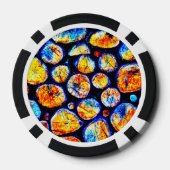 Lot De Jeton De Poker Chips de poche rétro (Verso)