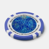 Lot De Jeton De Poker Chips de poker : 50e anniversaire de MLML (globe) (Simple)