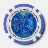 Lot De Jeton De Poker Chips de poker : 50e anniversaire de MLML (globe) (Verso)