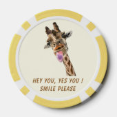 Lot De Jeton De Poker Chips de Poker amusant Jouer Giraffe - Smile (Verso)