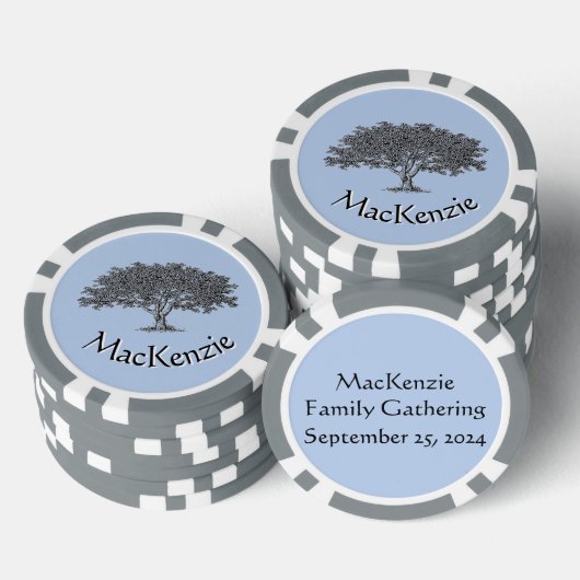 Lot De Jeton De Poker Chips de poker - Arbre famille (Empiler)