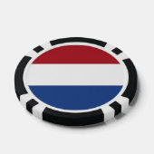 Lot De Jeton De Poker Chips de poker avec Drapeau de Pays-Bas (Simple)