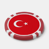 Lot De Jeton De Poker Chips de poker avec Drapeau de Turquie (Simple)