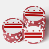 Lot De Jeton De Poker Chips de poker avec Drapeau de Washington DC (Empiler)
