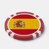 Lot De Jeton De Poker Chips de poker avec Drapeau d'Espagne (Simple)