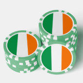 Lot De Jeton De Poker Chips de poker avec Drapeau d'Irlande (Empiler)