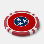 Lot De Jeton De Poker Chips de poker avec Drapeau du Tennessee (Simple)