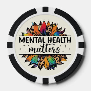 Lot De Jeton De Poker Chips de poker avec sensibilisation "La santé ment