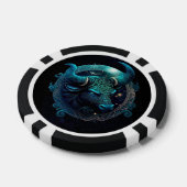 Lot De Jeton De Poker Chips de poker avec symbole Taurus Zodiac (Simple)