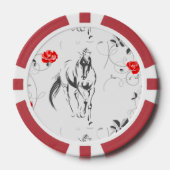 Lot De Jeton De Poker Chips de poker baroque pour chevaux (Recto)