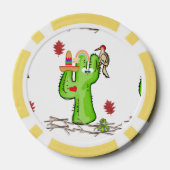 Lot De Jeton De Poker Chips de poker Bird Cactus (Verso)