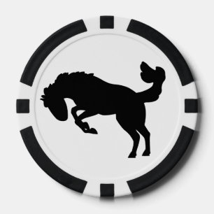 Lot De Jeton De Poker Chips de Poker Bronco Horse.