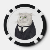 Lot De Jeton De Poker Chips de poker CAT BUTLER (Verso)