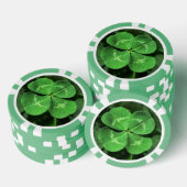Lot De Jeton De Poker Chips de Poker chanceux dans quatre feuilles de de (Empiler)