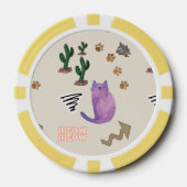 Lot De Jeton De Poker Chips de poker Chat Poisson Cactus Meow Paws (Recto)