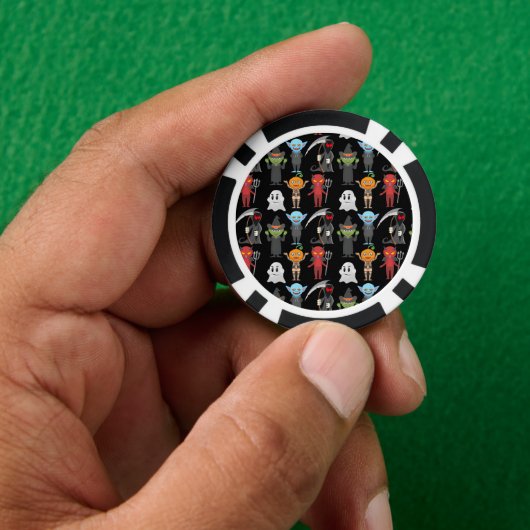 Lot De Jeton De Poker Chips de poker de fête d'Halloween (main)