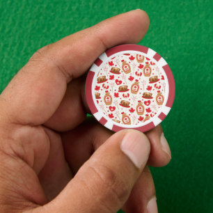 Lot De Jeton De Poker Chips de poker de fête du Canada