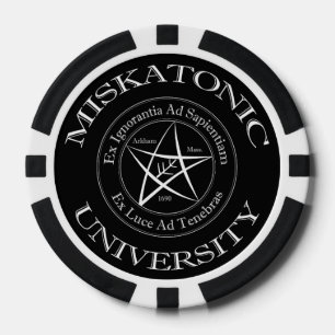 Lot De Jeton De Poker Chips de poker de l'Université Miskatonic