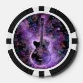 Lot De Jeton De Poker Chips de poker de musique de guitare (Recto)