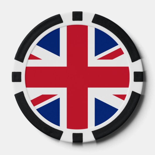 Lot De Jeton De Poker Chips de poker de qualité Union Jack Casino (Recto)