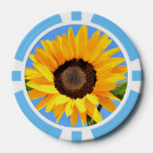 Lot De Jeton De Poker Chips de poker de tournesol (Recto)