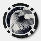 Lot De Jeton De Poker Chips de poker Eagle & Flag (Verso)