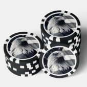 Lot De Jeton De Poker Chips de poker Eagle & Flag (Empiler)
