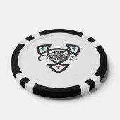 Lot De Jeton De Poker Chips de poker en argile à noeud DAoC, bordure en (Simple)
