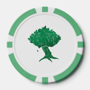 Lot De Jeton De Poker Chips de poker en argile DAoC Hibernia, bordure à 