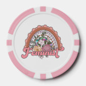 Lot De Jeton De Poker Chips de poker féministes (Recto)
