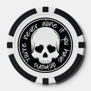 Lot De Jeton De Poker Chips de Poker Humour foncé, cadeau pour les joueu
