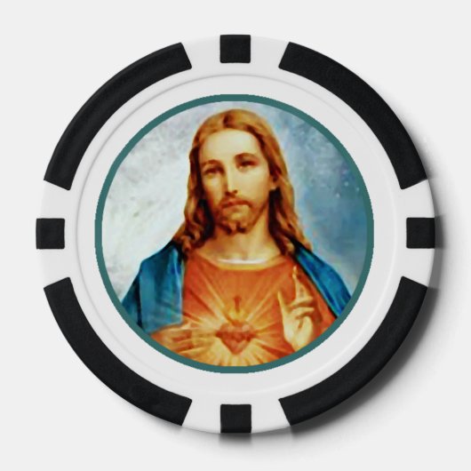 Lot De Jeton De Poker Chips de poker Jésus (Recto)