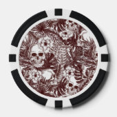 Lot De Jeton De Poker Chips de poker Jungle Skuls (Recto)