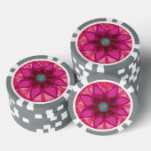 Lot De Jeton De Poker Chips de poker Mandala Flower Clay (Empiler)