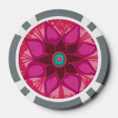 Lot De Jeton De Poker Chips de poker Mandala Flower Clay (Verso)