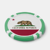 Lot De Jeton De Poker Chips de poker patriotique avec Drapeau de Califor (Simple)
