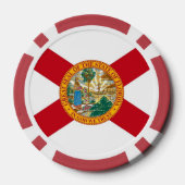 Lot De Jeton De Poker Chips de poker patriotique avec Drapeau de Floride (Verso)