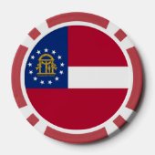 Lot De Jeton De Poker Chips de poker patriotique avec Drapeau de Géorgie (Verso)