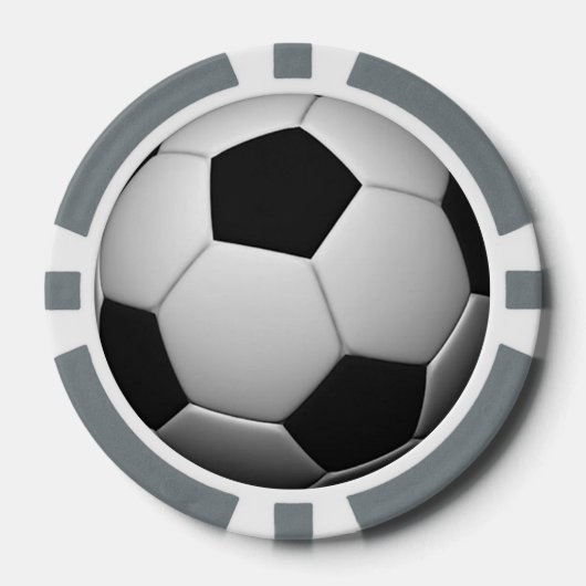 Lot De Jeton De Poker Chips de poker personnalisables pour le football (Recto)