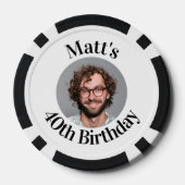 Lot De Jeton De Poker Chips de poker personnalisés Anniversaire Favorise (Verso)