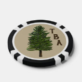 Lot De Jeton De Poker Chips de poker Pine Tree (Simple)