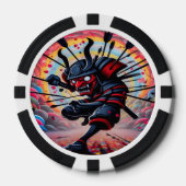 Lot De Jeton De Poker Chips de Poker Punk Samurai (Recto)