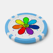 Lot De Jeton De Poker Chips de poker Rainbow Flower (Simple)