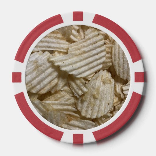 Lot De Jeton De Poker Chips de pommes de terre (Recto)