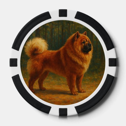 Lot De Jeton De Poker Chow Chow (Recto)
