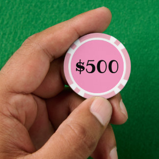 Lot De Jeton De Poker Cinq Cent Dollars (Logo)