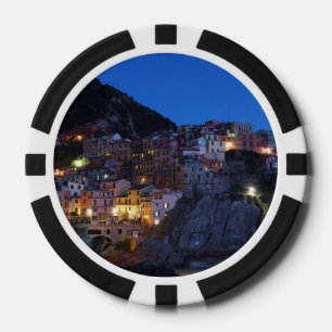 Lot De Jeton De Poker Cinque Terre Italie la nuit