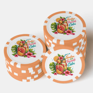 Lot De Jeton De Poker Citations de plage côtière estivale