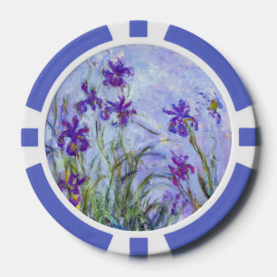 Lot De Jeton De Poker Claude Monet - Iris Mauves / Iris Lilac
